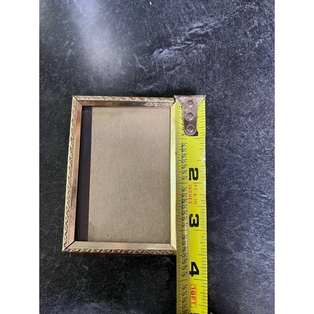 Vintage Gold‎ Tone Desk Photo Frame Set Ornate Border Set of 3